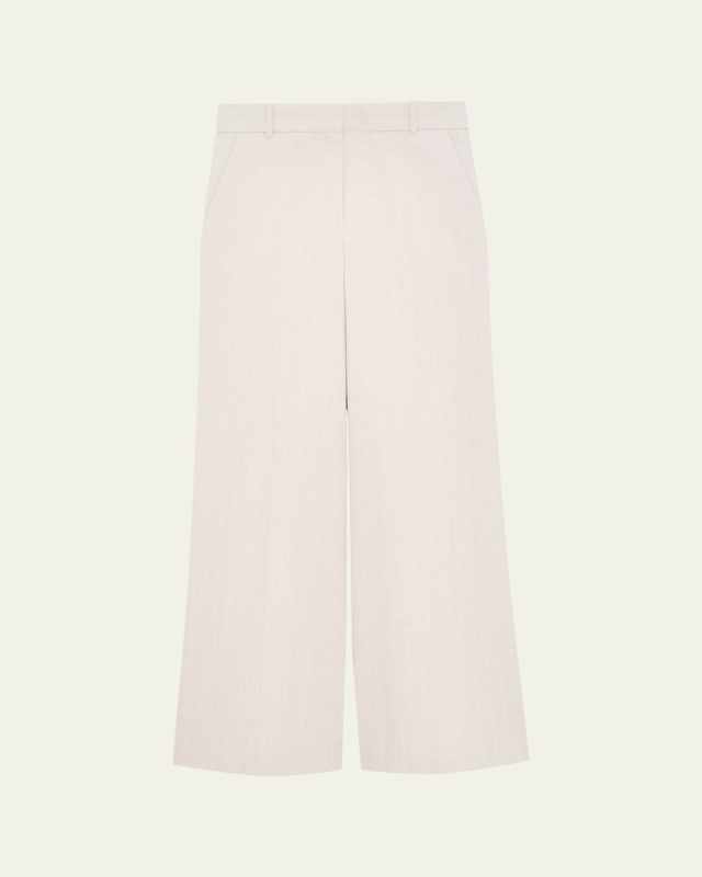 Stripe Canvas High-Rise Trousers